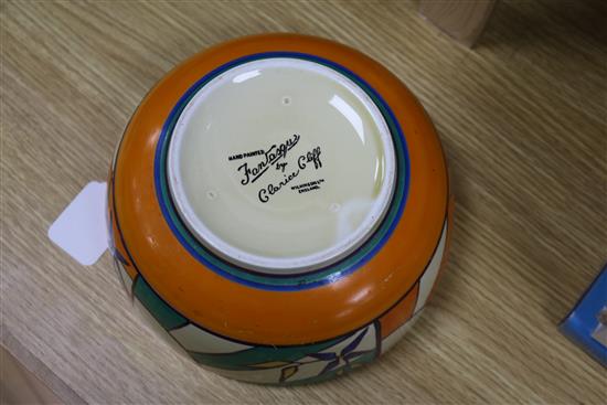 A Clarice Cliff Fantasque bowl diameter 21cm